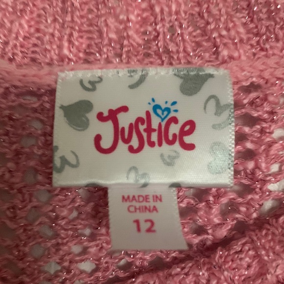 Girls Heart Pink Sequin Sweater - Picture 4 of 5